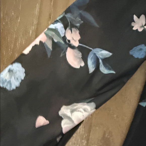 Ted Baker Black Top with Pink and Blue Floral Design - Picture 4 of 8